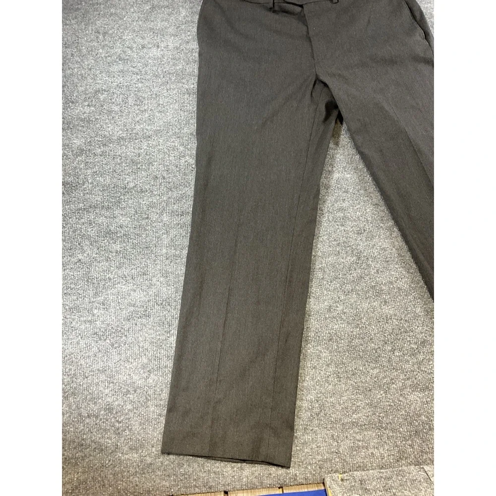 Lauren Ralph Lauren Dress Pants Mens 40x32 Gray Classic Fit Flat Front Business